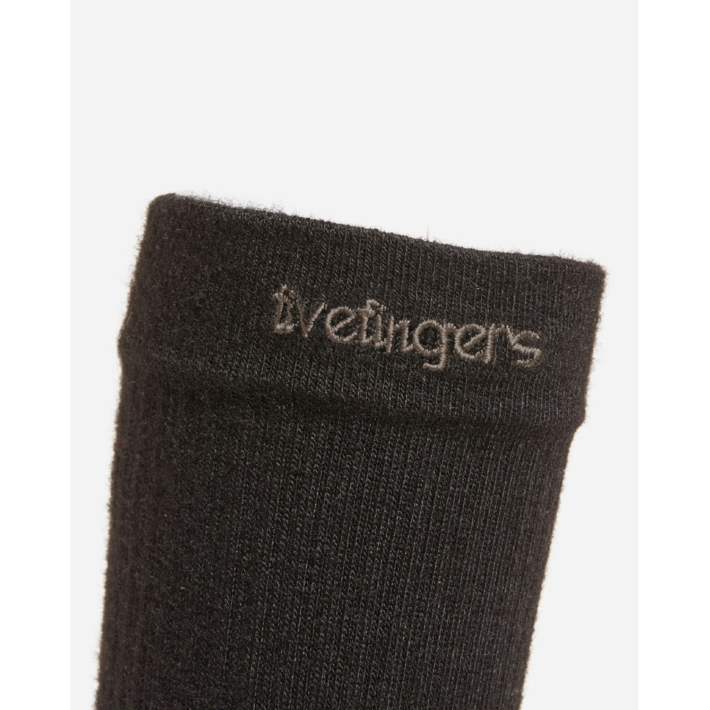 Black sock cuff with &